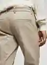 Pantalón Dublino Arena Talla 46 Hombre Mango