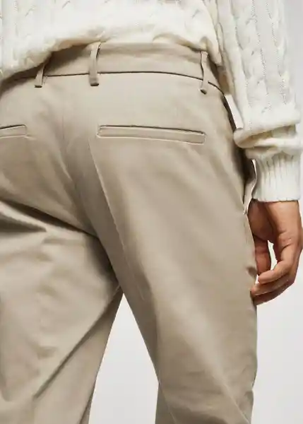 Pantalón Dublino Arena Talla 46 Hombre Mango
