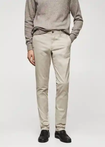 Pantalón Barnal Gris Talla 42 Hombre Mango