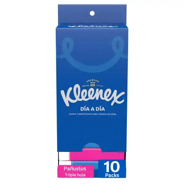 Pañuelos Faciales Kleenex de Bolsillo 10 Und