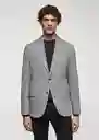 Blazer Americana Verner Gris Talla 54 Hombre Mango