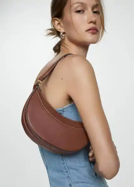 Bolso P Lago Cuero Talla 99 Mujer Mango