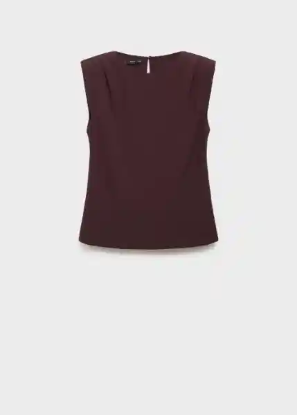 Blusa Stereo Chocolate Talla M Mujer Mango