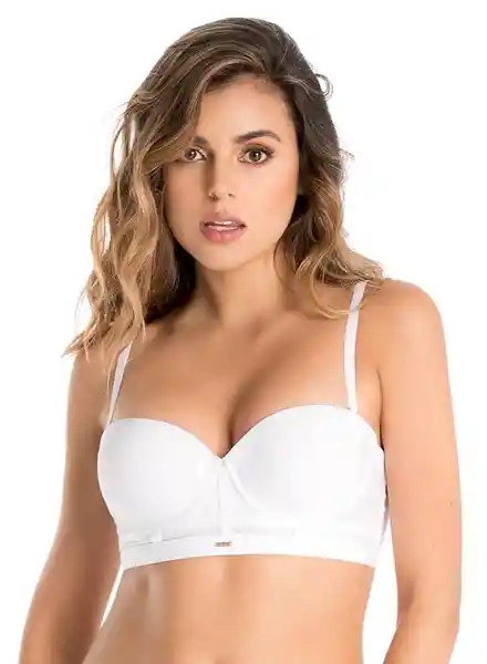 Laura Brasier Strapless Blanco Talla 34B