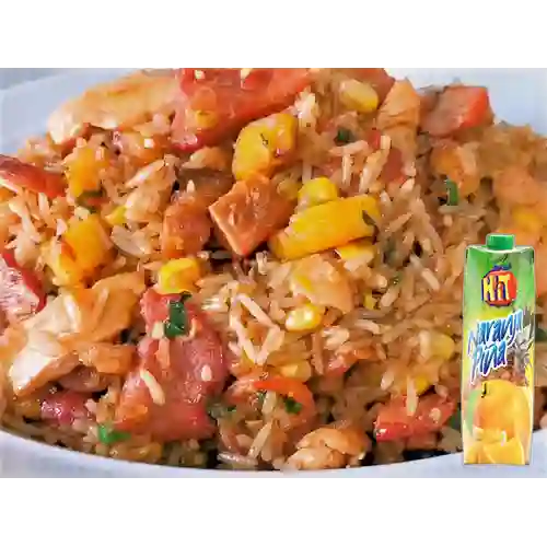 Combo Arroz Paisa para 2 + Hit Naranja Piña 1 l