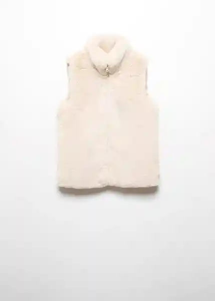 Chaleco Canela Beige Talla 14 Niña Mango