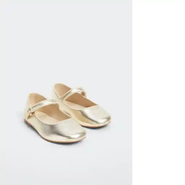 Zapato Mariag Oro Talla 33 Niñas Mango