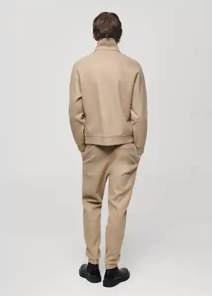 Sudadera Alludiaz Beige Talla M Hombre Mango