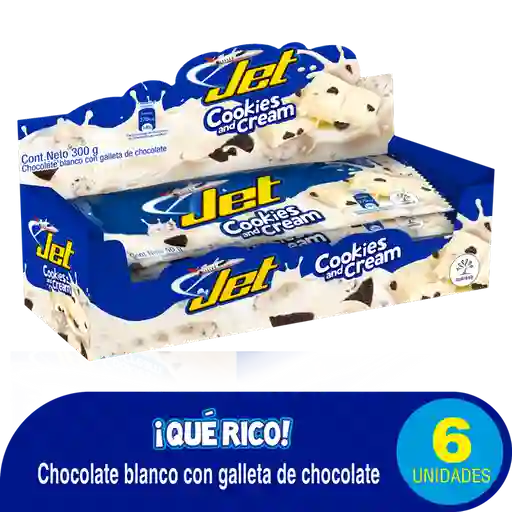 Jet Barra de Chocolate Cookies & Cream