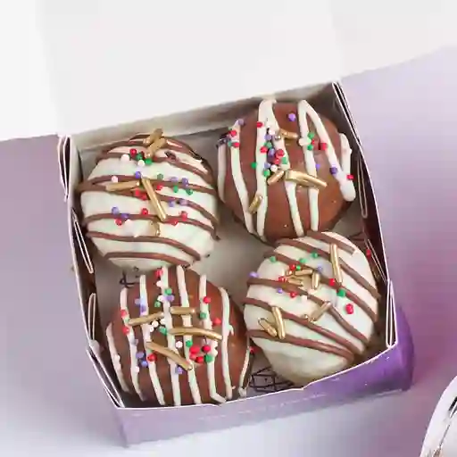 Caja x4 brownpops navidad