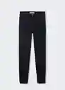 Pantalón Jean Jegging Tejano Negro Talla 32 Mujer Mango