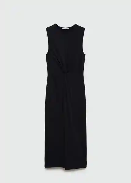 Vestido Fertina Negro Talla L Mujer Mango