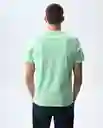 Camiseta Hombre Verde Talla M 841G000_VER130117 Americanino