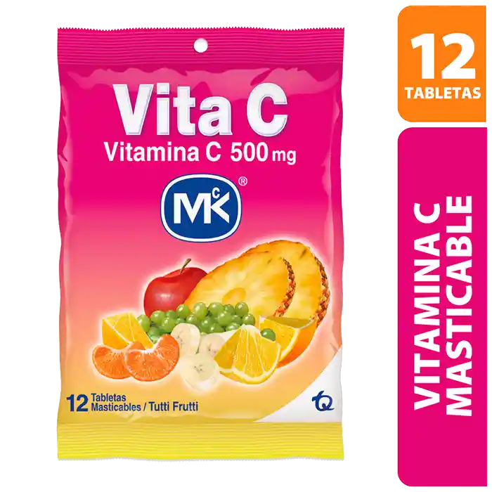 Vita C Mk Vitamina C Sabor a Tutti Frutti (500 mg)