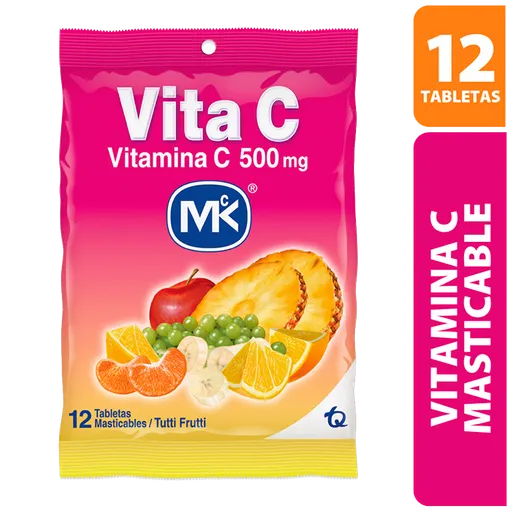 Vita C Mk Vitamina C Sabor a Tutti Frutti (500 mg)