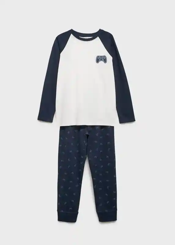 Pijama Pack Gaming Navy Talla 08 Pijamas Mango