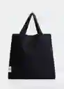 Bolso Nuova Negro G  Mujer Mango