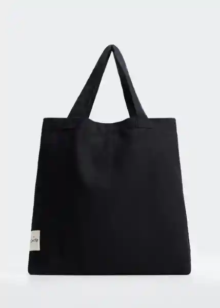 Bolso Nuova Negro G  Mujer Mango