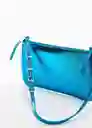 Bolso P Malika Turquesa Talla 99 Mujer Mango