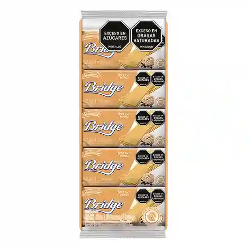 Bridge Galletas Waffer Sabor Ron con Pasas 