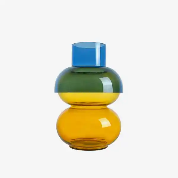 Cloudnola Florero Intercambiable Burbuja Amarillo / Azul M