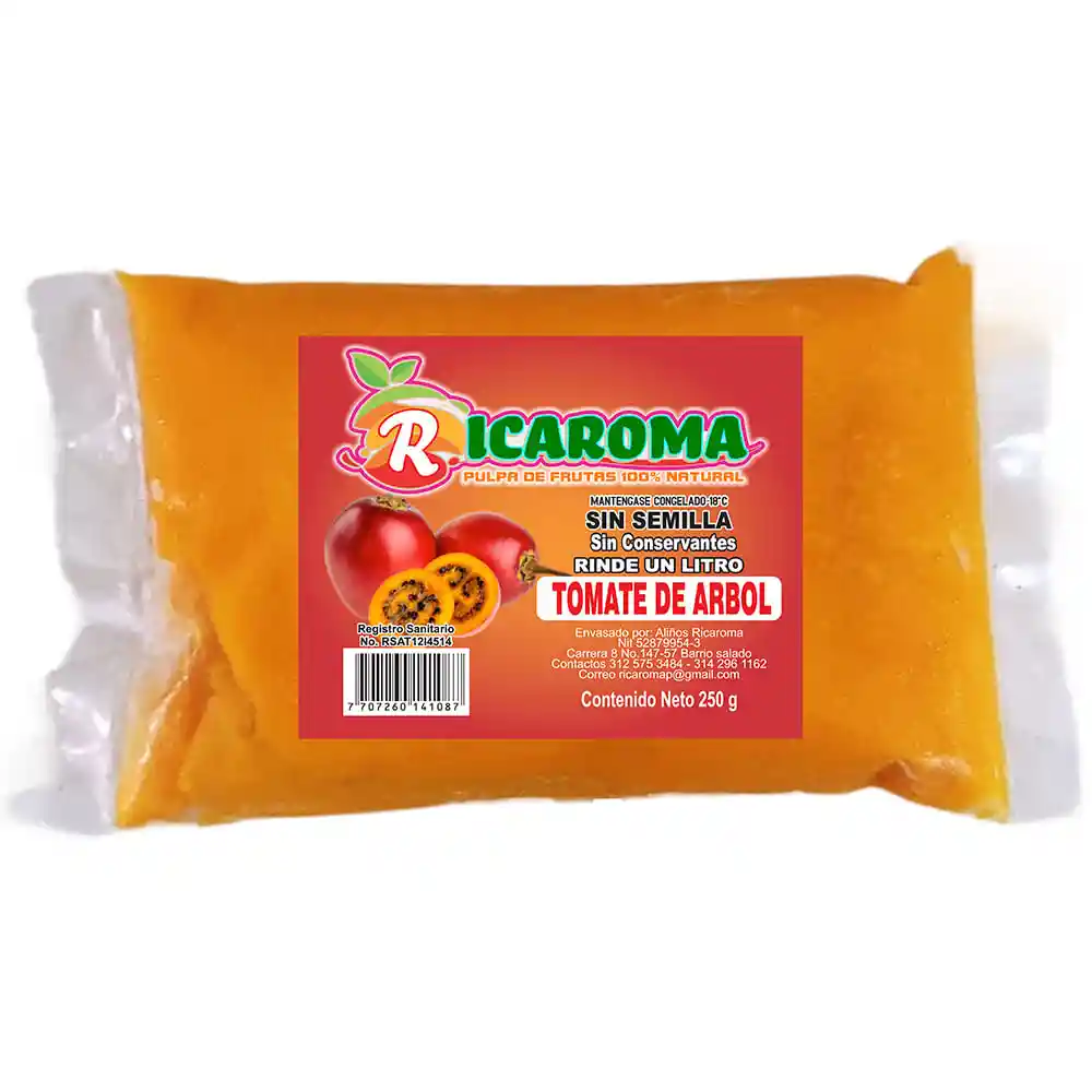 Pulpa Fruta Ricaroma Tomate Arbol