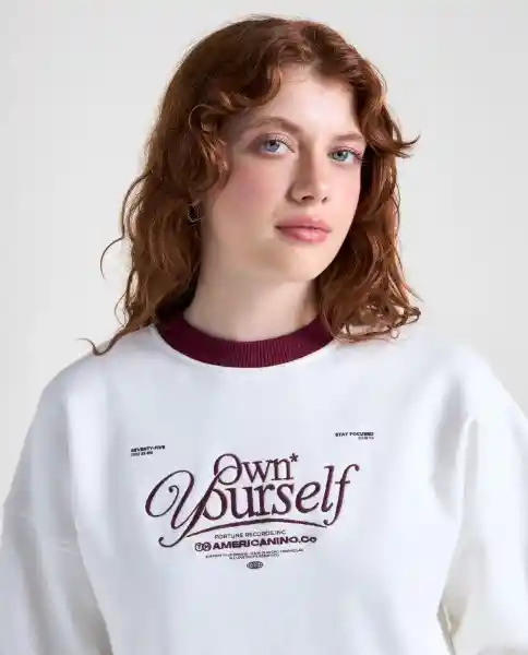 Buzo Mujer Crudo Talla M 689G002_CRU110606 Americanino