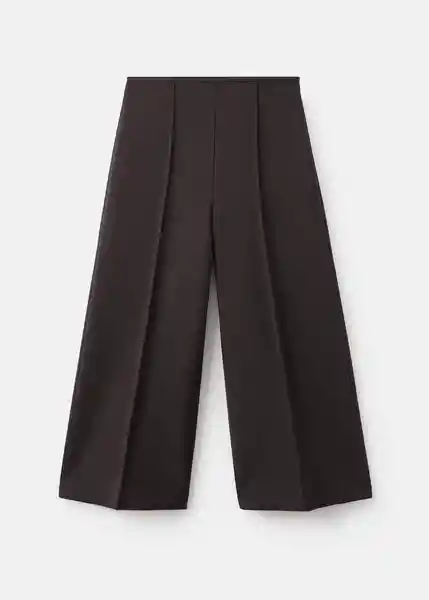 Pantalón Mateo Marrón Talla 38 Mujer Mango