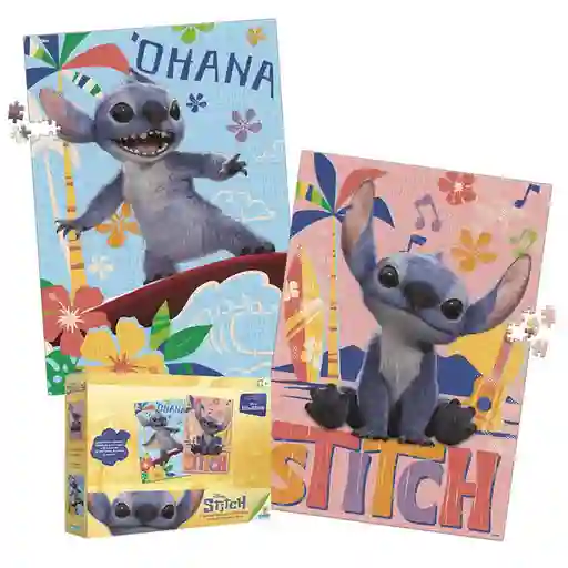 Stitch Set Rompecabeza Ronda