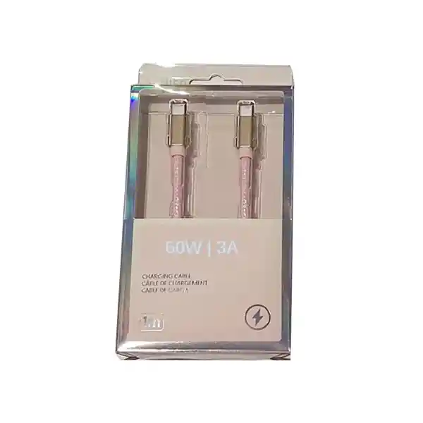 Cable de Carga Rosa Serie Miniso