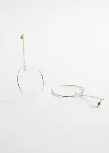 Pendientes Lavanda Oro Mujer Mango