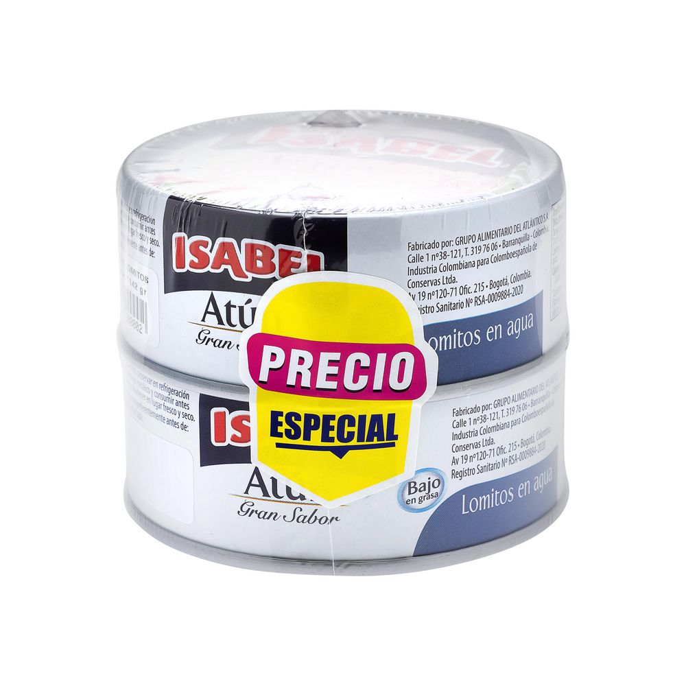 Isabel Lomitos de Atún en Agua 2 x 142 g
