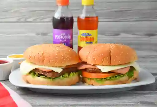 2 Hamburguesas y Dos Gaseosas
