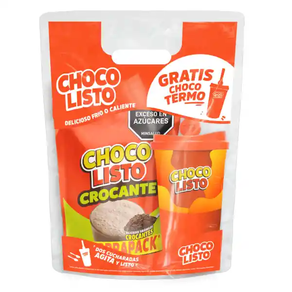 Chocolisto Bebida en Polvo Crocante + Vaso Shaker 500 g