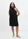 Vestido Bobiet Negro Talla 18 Mujer Mango