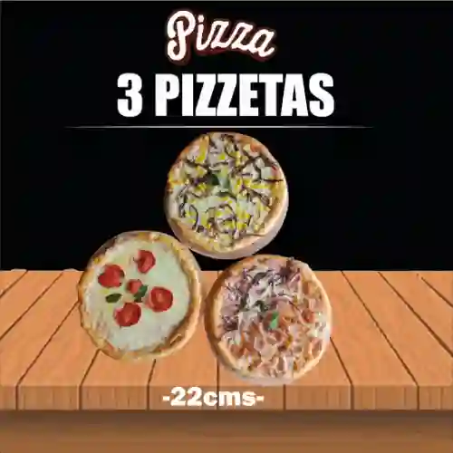 Combo 3 Pizzetas.