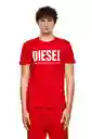 Diesel Camiseta T-Diegos-Ecólogo Rojo Talla XL