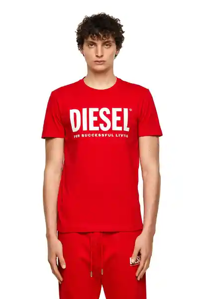 Diesel Camiseta T-Diegos-Ecólogo Rojo Talla XL