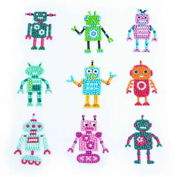 Ingenio Destreza Mental Arte 5D Diamante - Stickers Robots