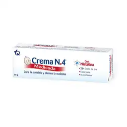 Crema No. 4 Crema Antipañalitis Medicada con Nistatina