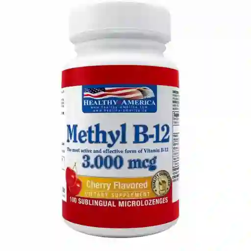 HEALTHY AMERICA Methiyl B12 2000 Mcg X 100 Tabletas