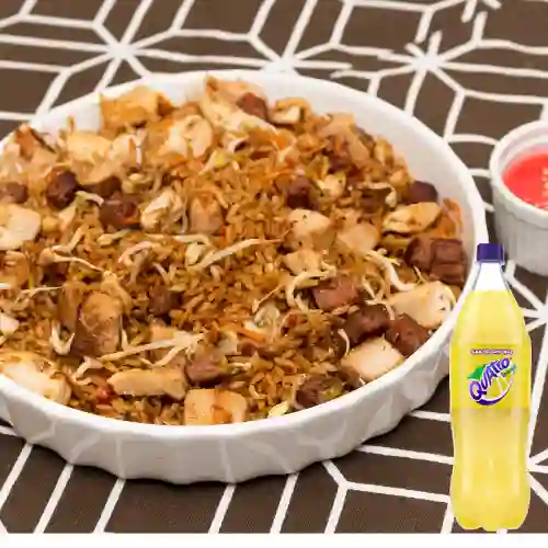 Combo Arroz Mixto ( 3 Personas ) + Quatro 1.5 Lts