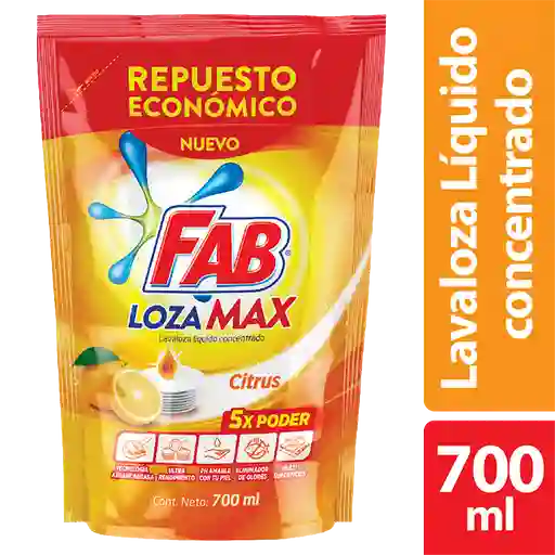 Fab Lozamax Lavaloza Líquido Concentrado Citrus