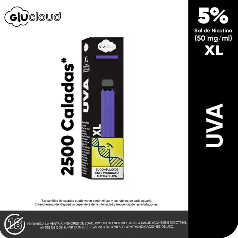 Glucloud Vapeador Uva XL