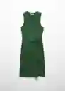 Vestido Fertina Verde Talla XS Mujer Mango