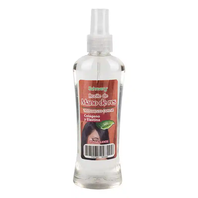 Johnvery Aceite Capilar de Mano de Res con Colágeno y Elastina