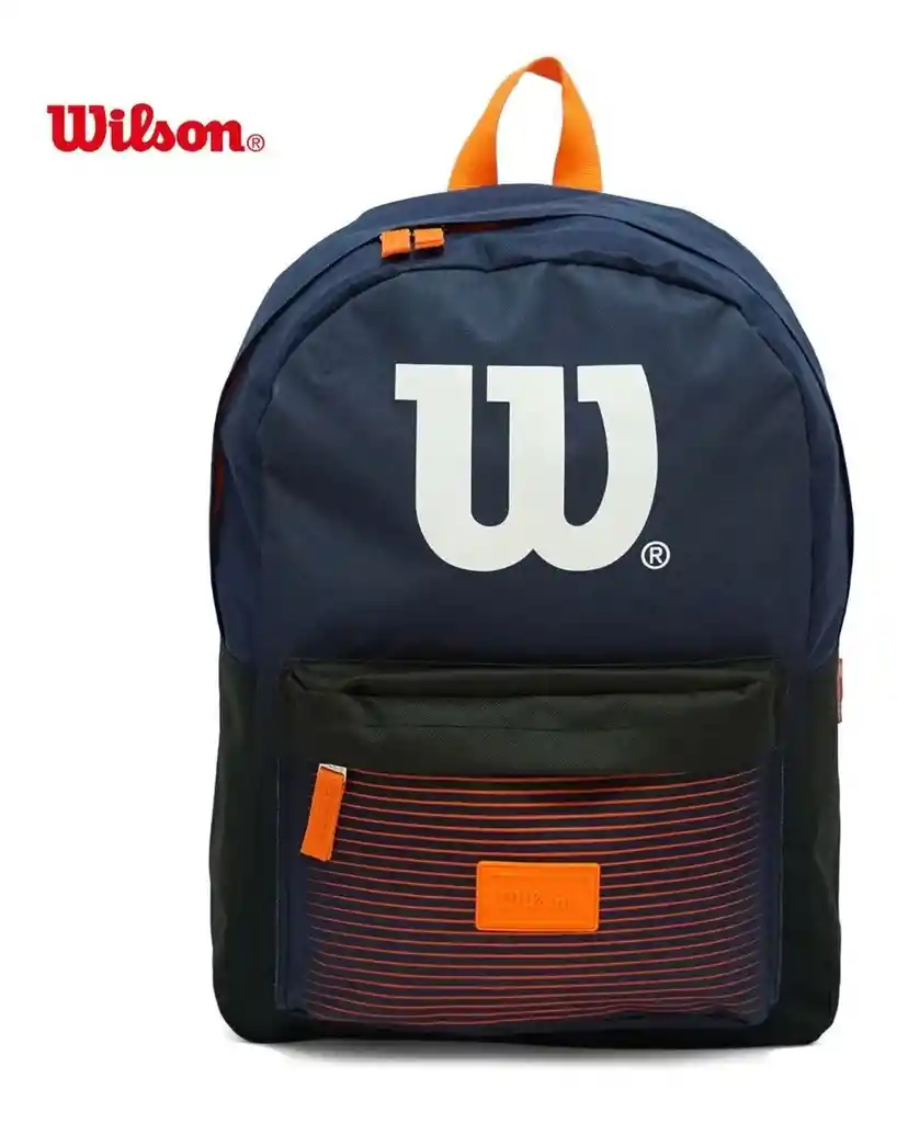 Wilson Morral Fusion Juvenil Unisex Azul Con Anaranjado