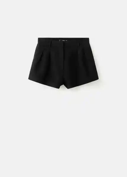 Short Maria Negro Talla 34 Mujer Mango