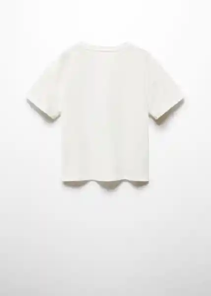 Camiseta Bota Off-White Talla 08 Niña Mango