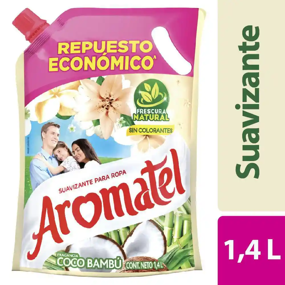 Aromatel Suavizante para Ropa Fragancia Coco Bambú